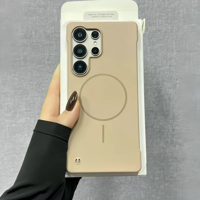Ultra Thin Frameless Magnetic Case For Samsung