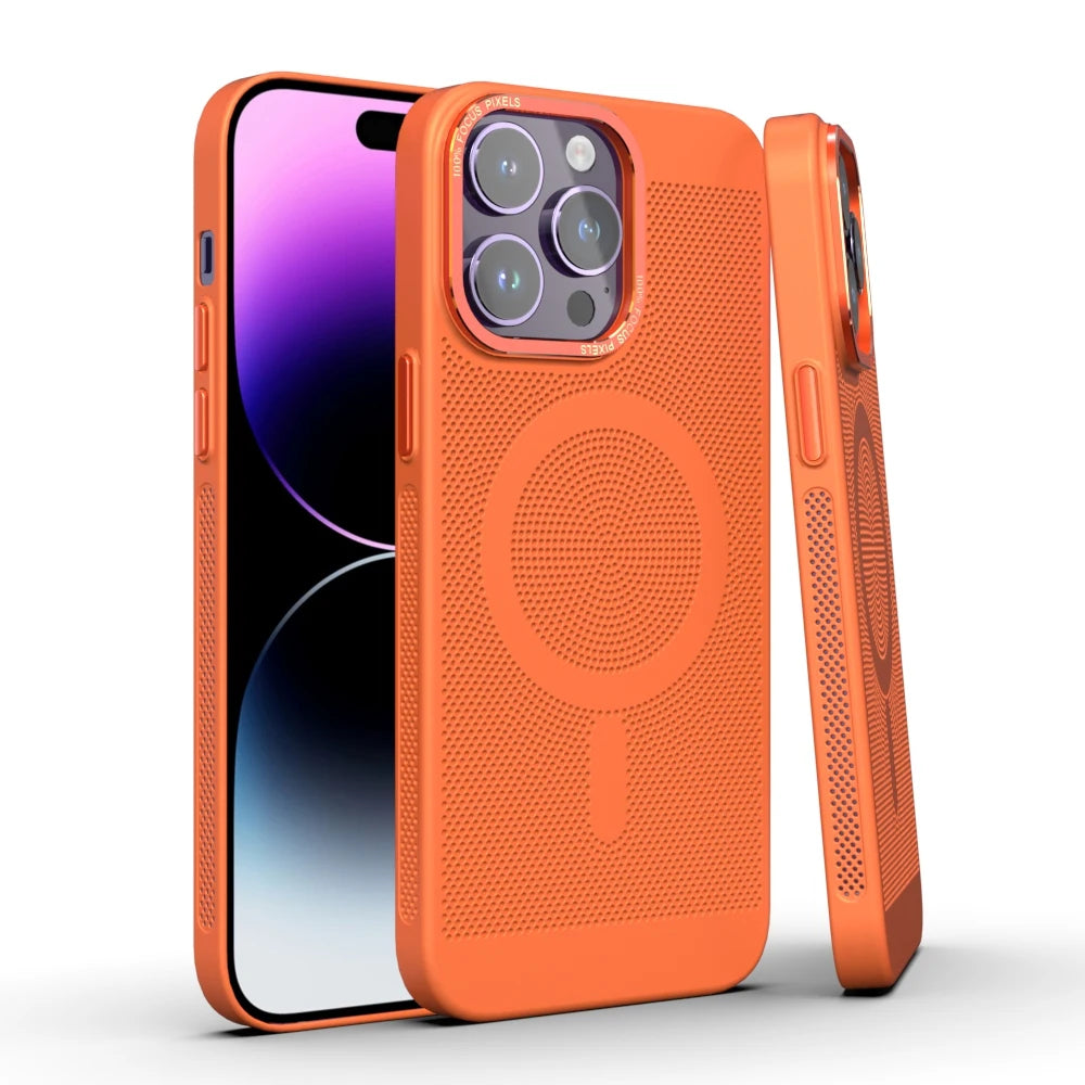 Luxury Cooling Magnetic Phone Case For iPhone