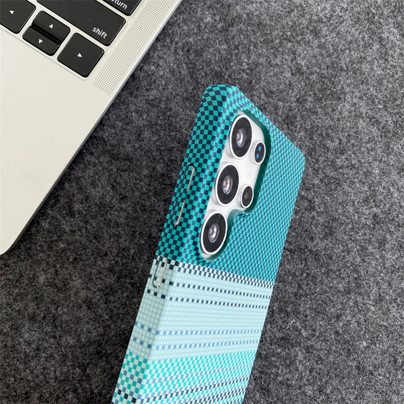 Slim Stripe Wireless Charging Magnetic Case For Samsung