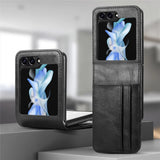 Business Leather Card Slots Wallet Case for Samsung Z Flip
