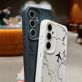 Airplane Flight Path Pattern Silicone Phone Case for Samsung