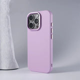 Metal Lens Flocking Lining Magnetic Phone Case For iPhone