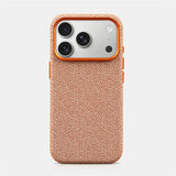 Luxury Woven Canvas Magnetic Charging Case for iPhone
