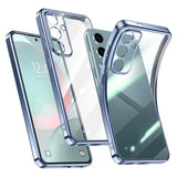 Plating Silicone Clear Soft Case For Samsung