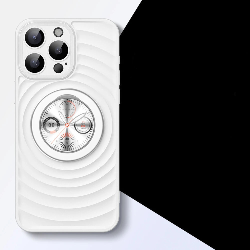 3D Matte Magnetic Stand Holder Hard Phone Case for iPhone