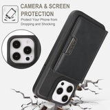 2 in 1 Magnetic Leather Holder Slots Phone Case for iphone