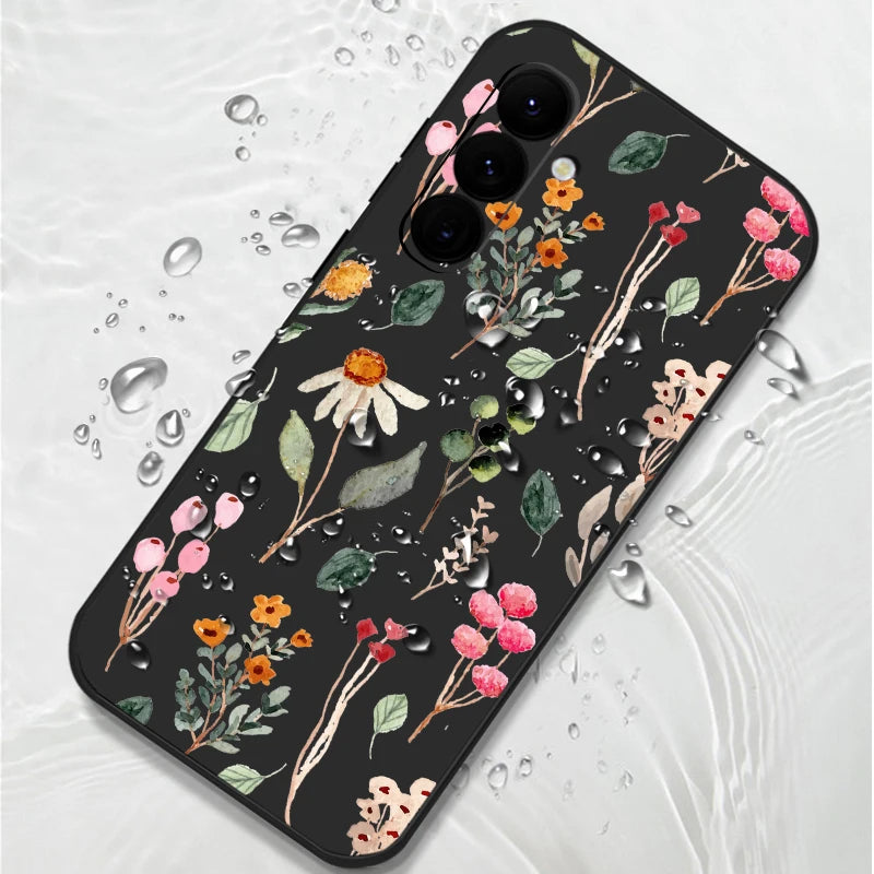 Luxury Flower Print Phone Case for Samsung