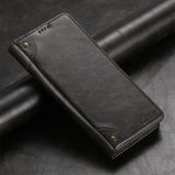 Leather Magnetic Card Slot Flip Case for Samsung