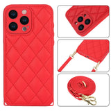 Crossbody Shoulder Strap Leather Phone Case For iPhone