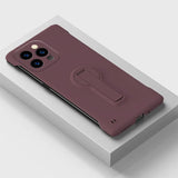 Slim Minimalist Frameless with Stand Case for iPhone