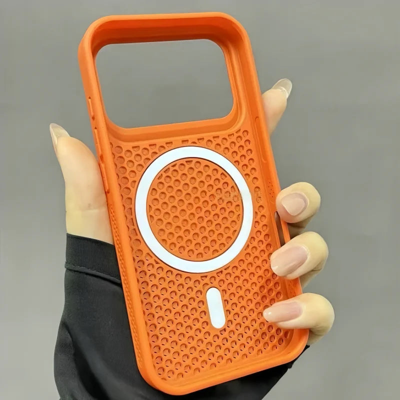 Magsafe Honeycomb Heat Dissipation Wireless Charge Case for iPhone