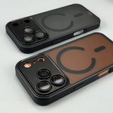 Semi‑Transparent Magnetic Anti‑Drop Case for iPhone