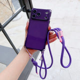 Simple Adjustable Lanyard Four-Corner Drop Protective Case For Iphone