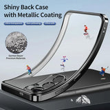 Plating Silicone Clear Soft Case For Samsung