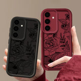 Rose Flower Soft Phone Case For Samsung