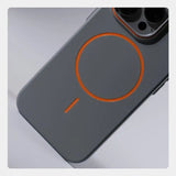 Ultrathin Simple Magnetic Matte Hit Color Phone Case for Iphone