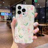 Flowers Clear Phone Case For Samsung