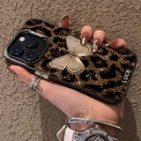 Butterfly Leopard Shockproof Full Print Phone Case for IPhone