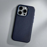 Luxury Wireless Charging Magnetic Leather Phone Case For iPhone