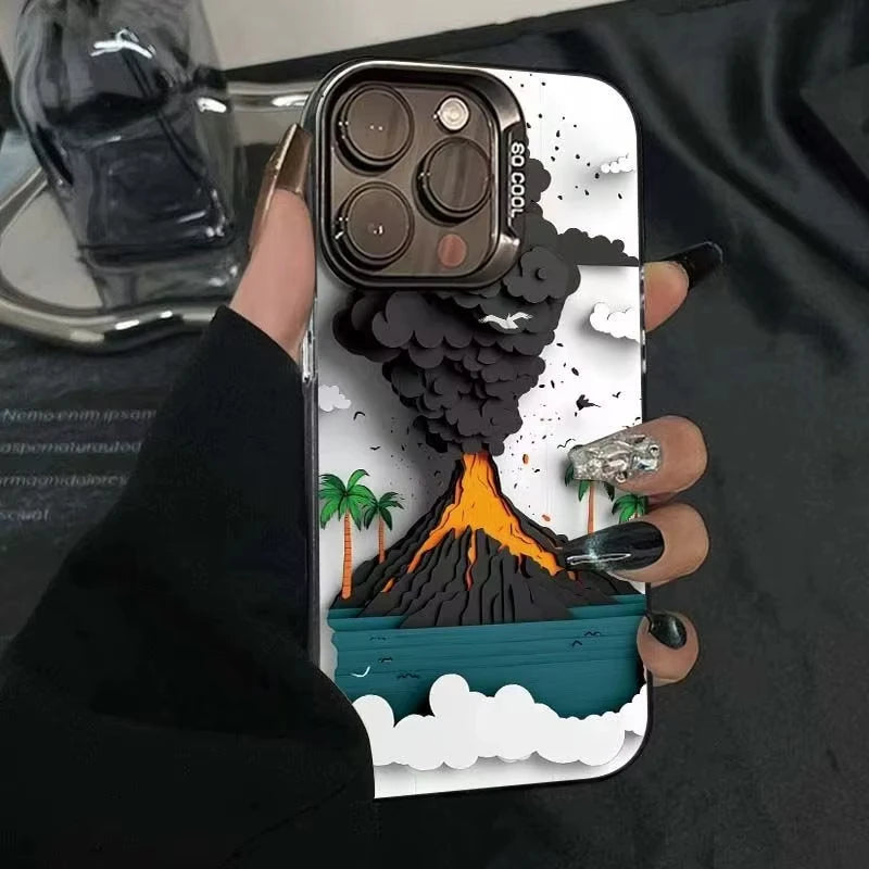 Volcanic Eruption Phone Case For iPhone