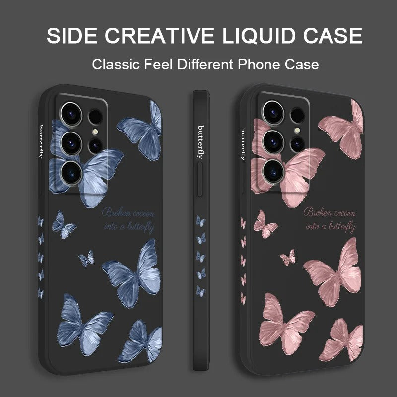 Butterfly Flowers Case For Samsung