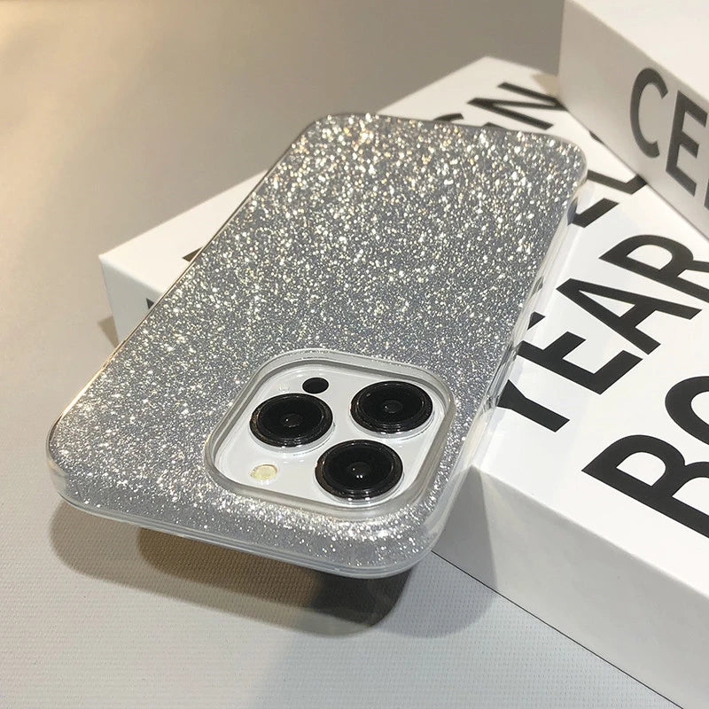 Glitter Bling Gradient Hard PC Thicken Case For iPhone