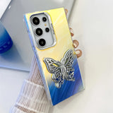 Aurora Gradient Butterfly Bracket Case for Samsung