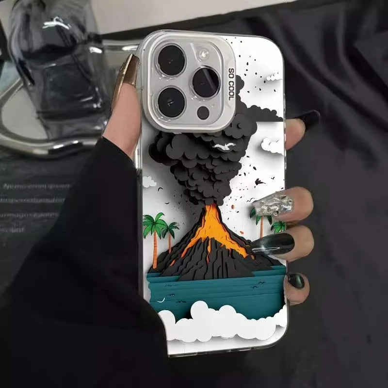 Volcanic Eruption Phone Case For iPhone