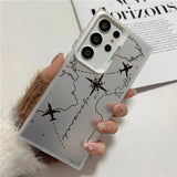 Travel-Inspired Airplane Route Phone Case For Samsung