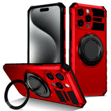 Shockproof Armor Ring Holder Magnetic Case For iPhone