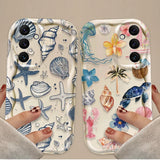 3D Color Flower Marine Organism Phone Case for Samsung