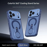 Cooling Ring Kickstand Magnetic Case for iPhone