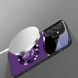 Eagle Head Magnetic Glass Phone Case For Samsung