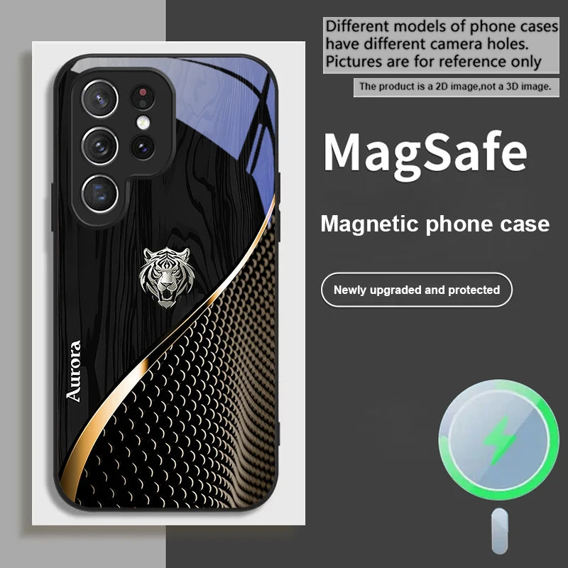 Golden Tiger Magnetic Phone Cases for Samsung