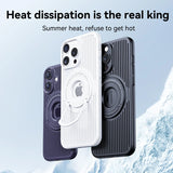 Magnetic Hidden Holder Heat Dissipation Phone Case for IPhone
