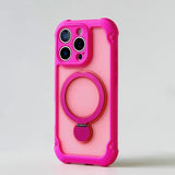 Magnetic Airbag Shockproof Matte Stand Phone Case for iPhone