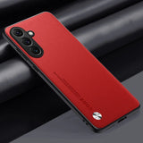 Luxury PU Leather Matte Silicone Phone Case For Samsung