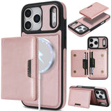 2 in 1 Magnetic Leather Holder Slots Phone Case for iphone