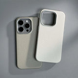 Luxury Wireless Charging Magnetic Leather Phone Case For iPhone