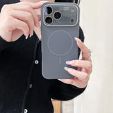 Liquid Silicone Magnetic Charging Glass Lens Protect Cover for iPhone