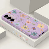 Daisies Flowers with Lanyard Case For Samsung