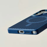 Honeycomb Grid Mesh Cooling Magnetic Phone Case For Samsung