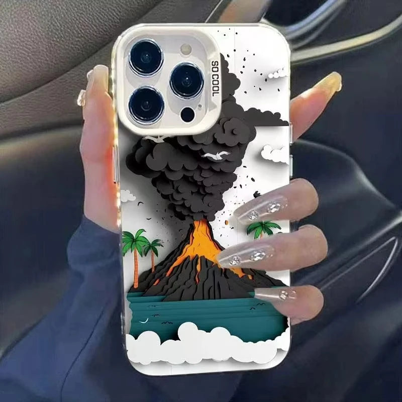 Volcanic Eruption Phone Case For iPhone