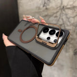 Magnetic Shockproof Metal Lens Stand Phone Case for Samsung