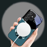 Eagle Head Magnetic Glass Phone Case For Samsung