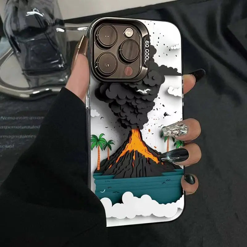 Volcanic Eruption Phone Case For iPhone