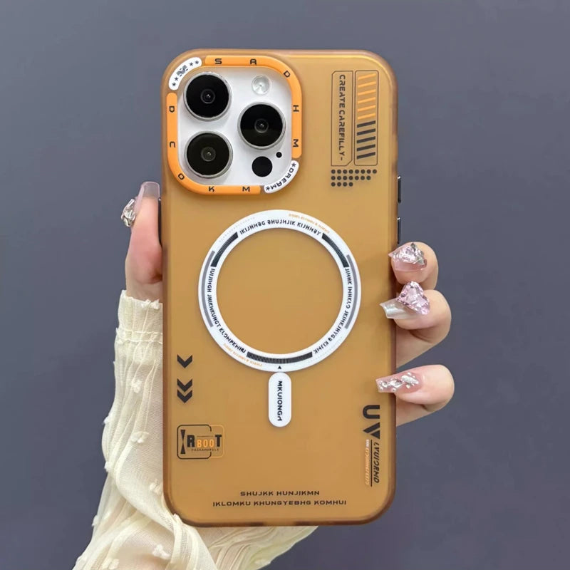Translucent Bumper Magnetic Phone Case for iPhone