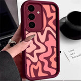 Striped Pattern Silicone Phone Case For Samsung