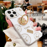 Luxury Rotating stand holder Phone Case For iPhone