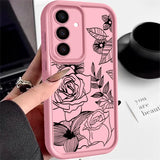 Rose Flower Soft Phone Case For Samsung